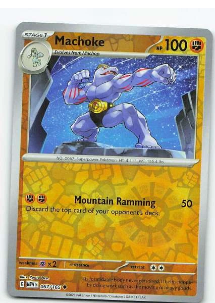 Machoke 067/165 Reverse Holo - Scarlet & Violet—151 #067/165