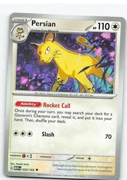 Persian 053/165 - Scarlet & Violet—151 #053/165