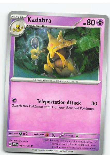 Kadabra 064/165 - Pokémon Scarlet & Violet: 151 #064/165