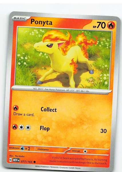 Ponyta 077/165 - Scarlet & Violet—151 #077/165