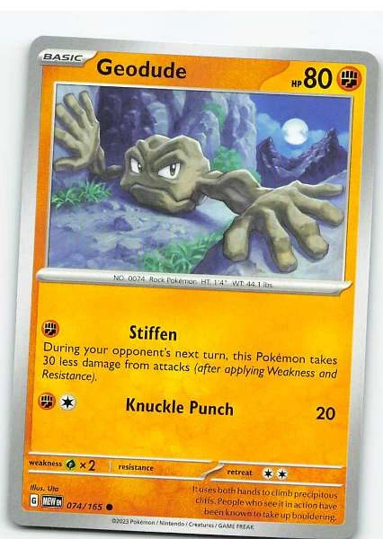 Geodude - Scarlet & Violet—151 #074/165