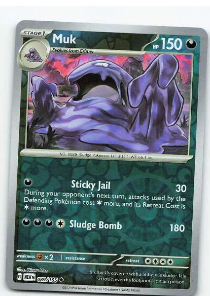 Muk 089/165 Reverse Holo - Scarlet & Violet—151 #089/165