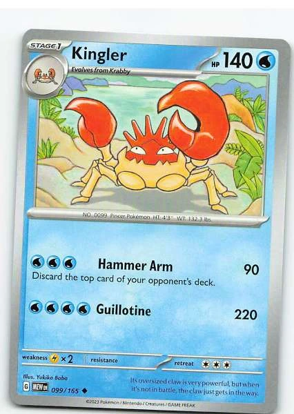 Kingler 099/165 - Scarlet & Violet—151 #099/165