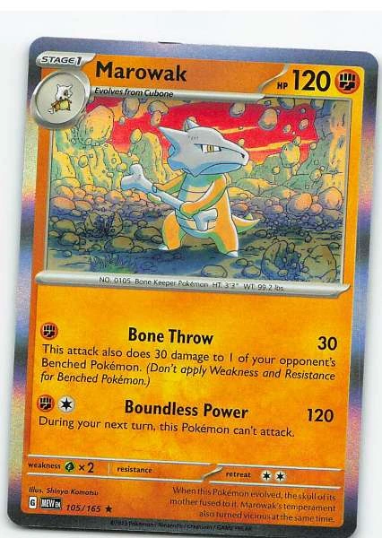 Marowak 105/165 Holo - Scarlet & Violet—151 #105/165