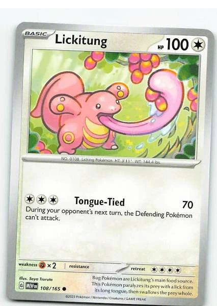 Lickitung 108/165 - Scarlet & Violet—151 #108/165