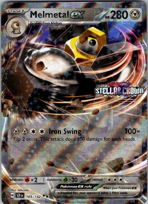 Melmetal ex - Stamped Stellar Crown #105/142