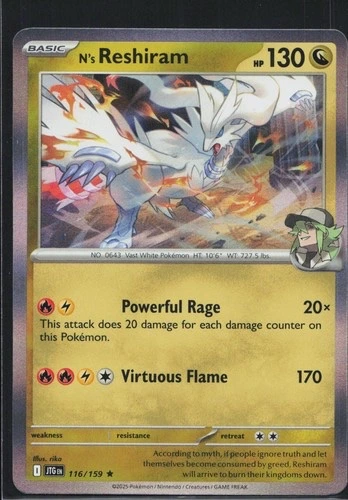 N's Reshiram Holo - Journey together #116/159