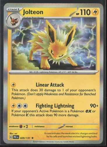 Jolteon Holo - Prismatic evolution Holo #029/165