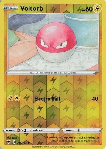 Voltorb Reverse Holo - Vivid Voltage #045/185