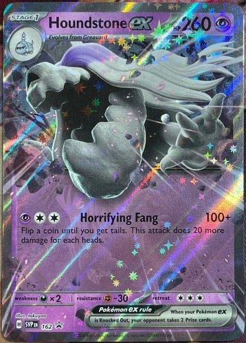Houndstone ex - Scarlet & Violet Black Star Promos #162
