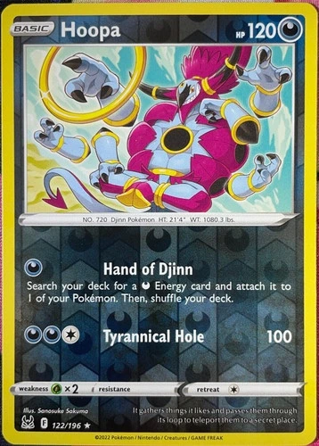 Hoopa - Lost origin Reverse Holo#122/196