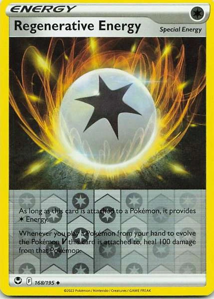Regenerative Energy Reverse Holo - Silver Tempest #168/195