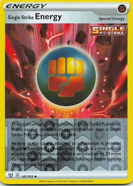 Single Strike Energy Reverse Holo - Battle Styles #141/163