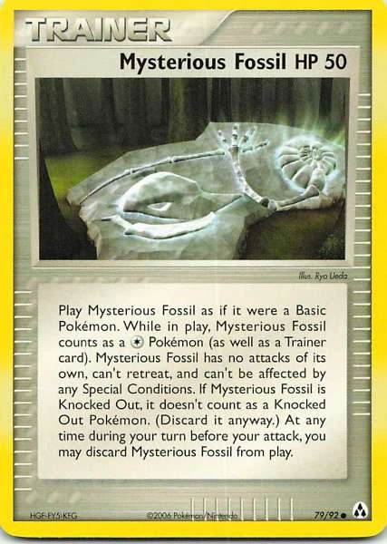 Mysterious Fossil - EX Holon Phantoms #79/92