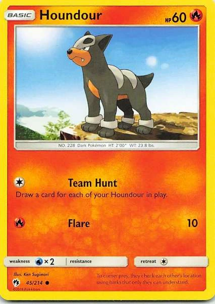 Houndour - Lost Thunder #45/214