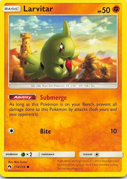 Larvitar - Lost Thunder #114/214