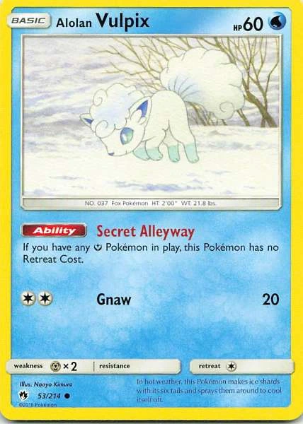 Alolan Vulpix - Lost Thunder #53/214