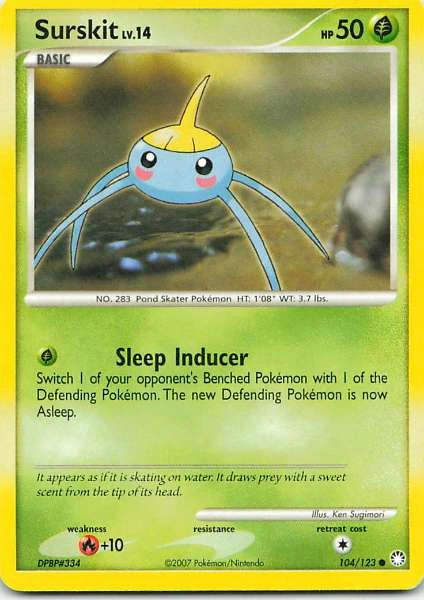Surskit - Pokémon Mysterious Treasures #104/123