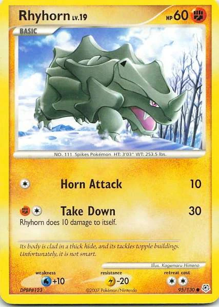 Rhyhorn - Diamond & Pearl #95/130