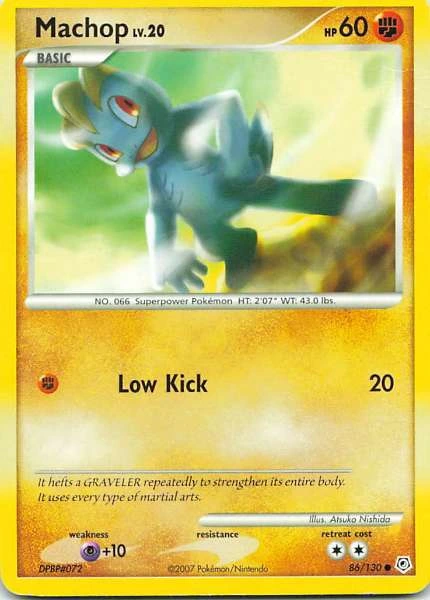 Machop - Diamond & Pearl #86/130
