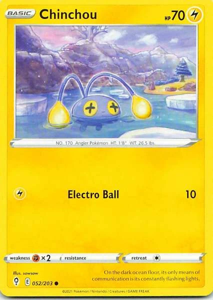 Chinchou - Evolving Skies #052/203
