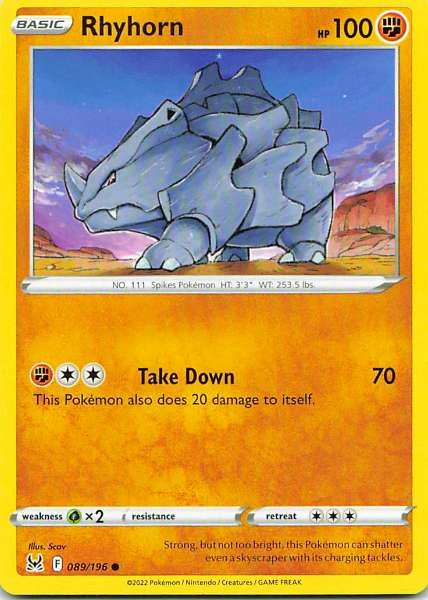 Rhyhorn - Scarlet & Violet—151 #089/196
