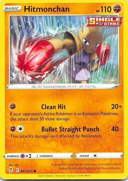 Hitmonchan - Evolving Skies #081/203