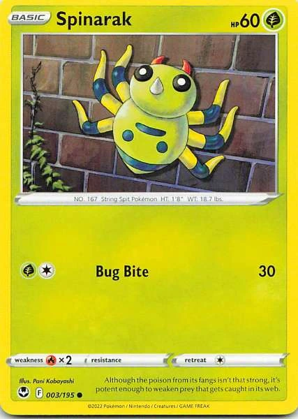 Spinarak - Silver Tempest #003/195