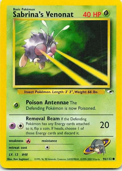 Sabrina's Venonat - Gym Heroes #96/132