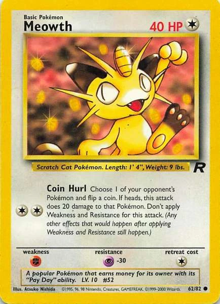 Meowth - Team Rocket #62/82