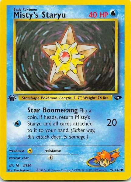 Misty's Staryu - Gym Heroes #92/132