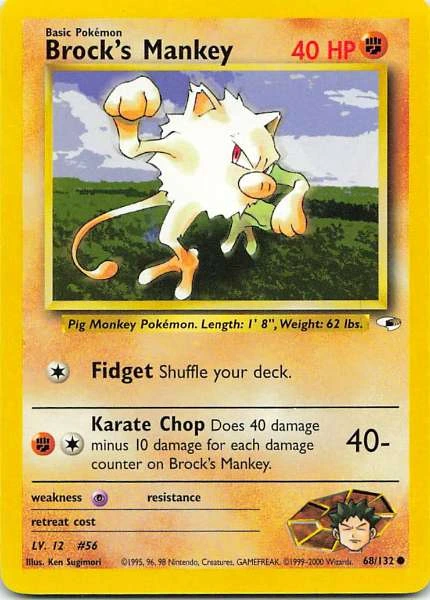 Brock's Mankey - Gym Heroes #68/132