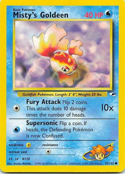 Misty's Goldeen - Gym Heroes #85/132