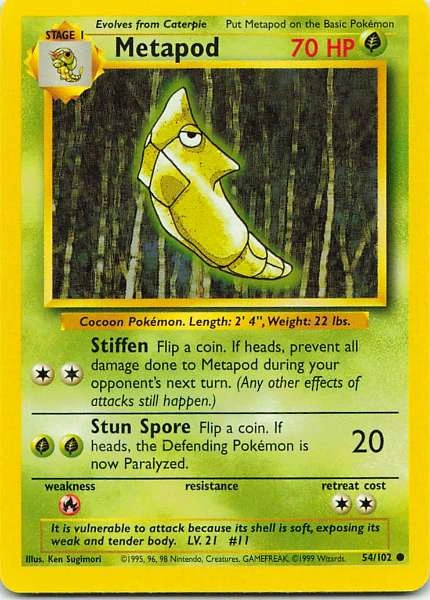 Metapod - Base Set #54/102