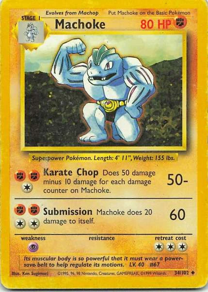 Machoke - Base Set #34/102