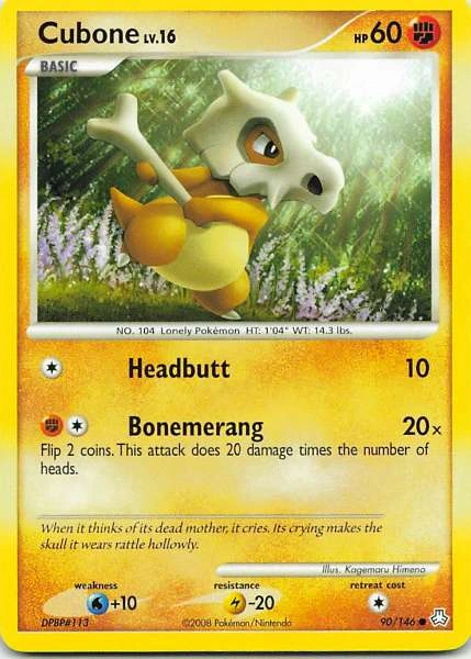 Cubone - Diamond & Pearl: Stormfront #90/146