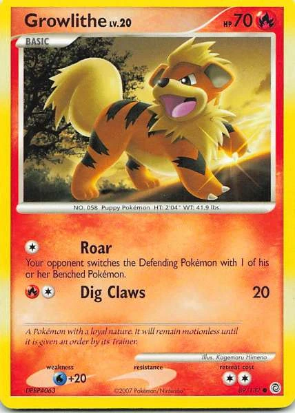 Growlithe - Diamond & Pearl #89/132