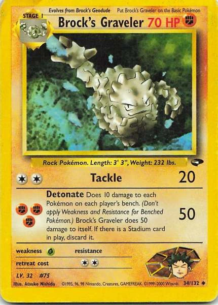 Brock's Graveler - Gym Heroes #34/132