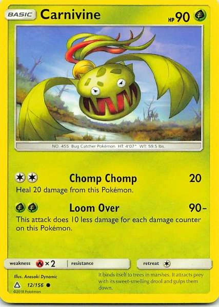 Carnivine - Pokémon Sun & Moon—Ultra Prism #12/156