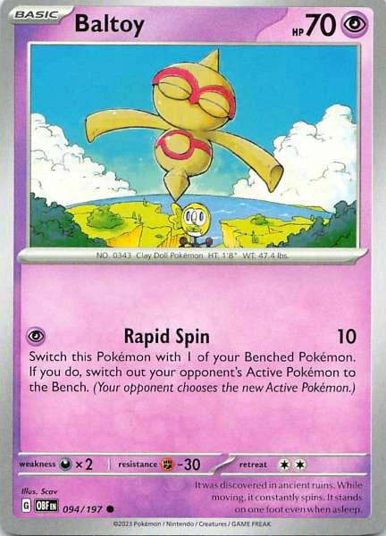 Baltoy - Obsidian Flames #094/197