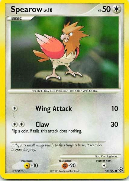 Spearow - Diamond & Pearl—Secret Wonders #74/100