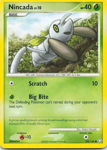 Nincada - Mysterious Treasures #108/146