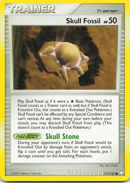 Skull Fossil - Diamond & Pearl #117/123