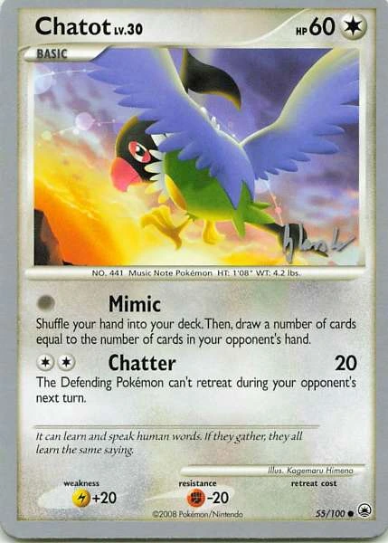 Chatot - Pokémon World Championships 2008 #55/100