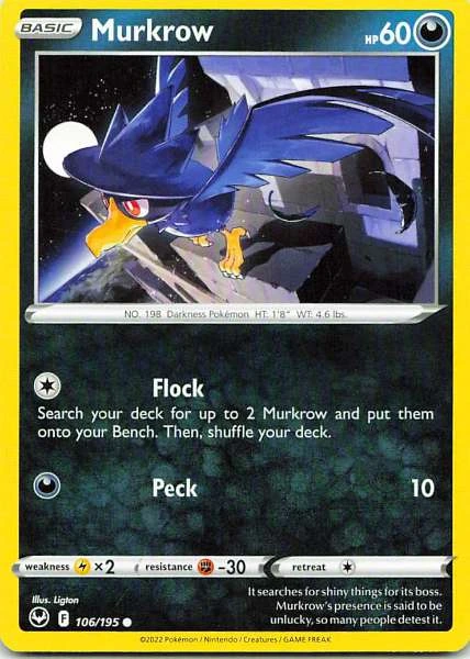 Murkrow - Pokémon Silver Tempest #106/195