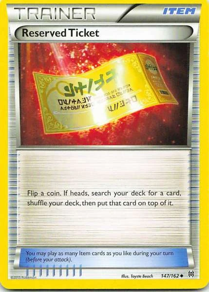 Reserved Ticket - XY—BREAKthrough #147/162