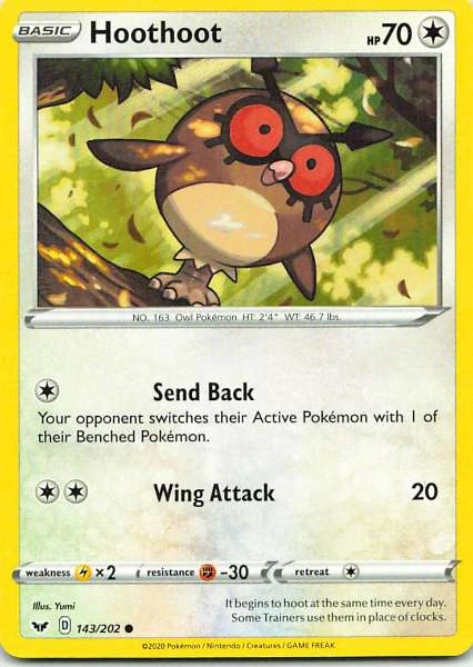 Hoothoot - Sword & Shield #143/202