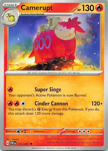 Camerupt - Pokémon Paldean Fates #012/091