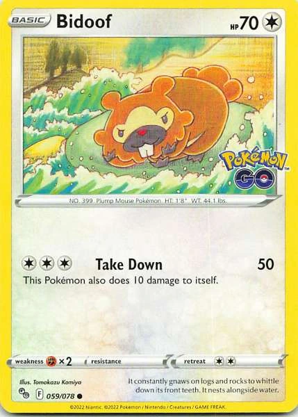 Bidoof - Pokémon GO #059/078