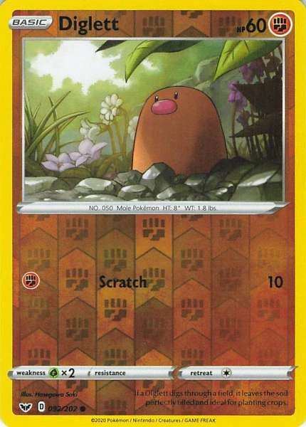 Diglett - Sword & Shield #092/202